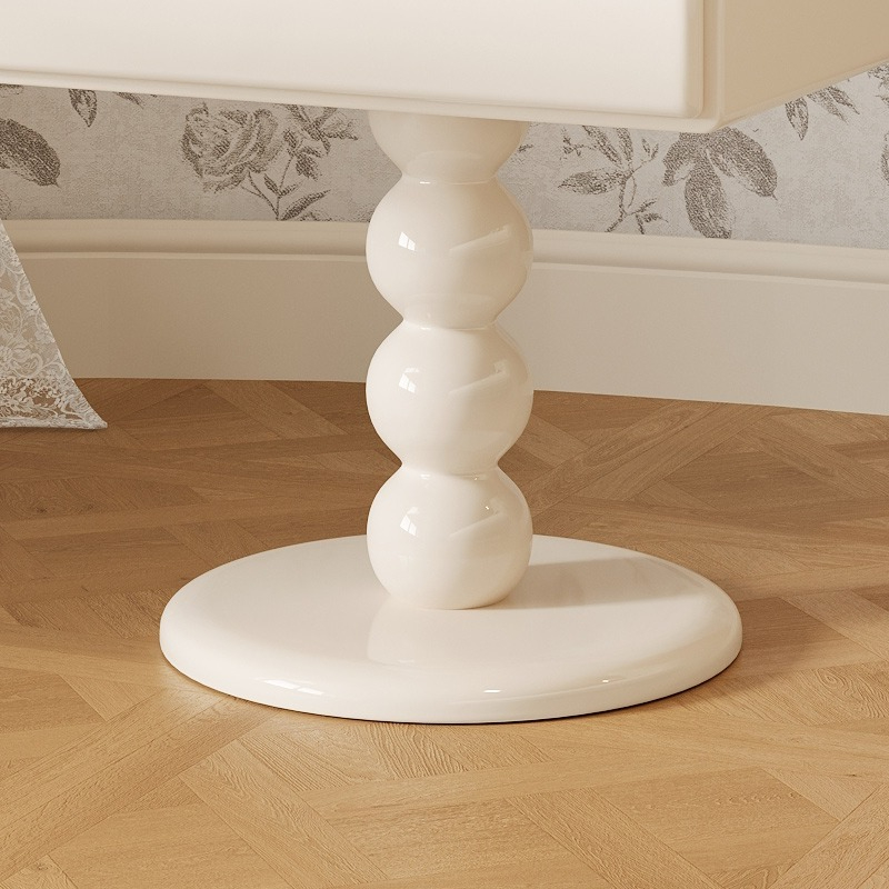 [Pre-order]  Creamy sugar cube bedside table, modern simple small multi-functional French light luxury bedroom, creative storage bedside cabinet-Smart-Living