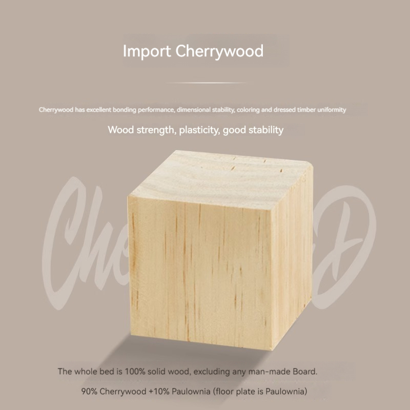 [Pre-order] All solid wood bunk bed, double bunk bed, children's high and low bunk bed, small apartment, boys and girls-Smart-Living