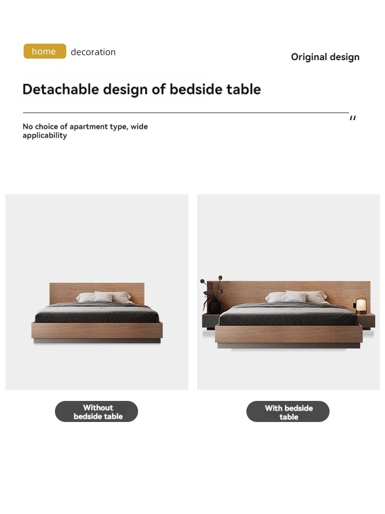 [Pre-order] Tatami Platform Storage Bed (1.5/ 1.8m) - with Bedside Cabinet and (Coconut Palm/ Latex) Mattress-Smart-Living