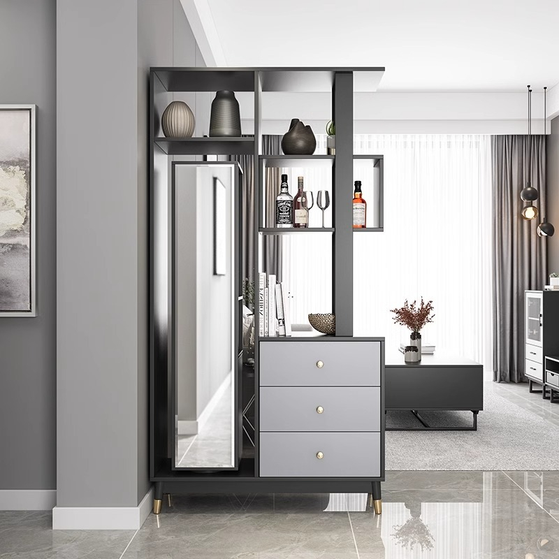 [Pre-order] Oulang Scandinavian simple entry door against the wall partition entryway cabinet one modern small household living room room cabinet fashion wine cabinet-Smart-Living