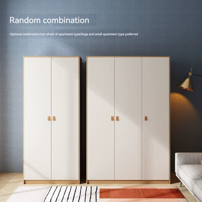 [Pre-order]  Modern minimalist children's wardrobe, household bedroom, small unit cabinet, rental room, economical combination storage, large wardrobe-Smart-Living