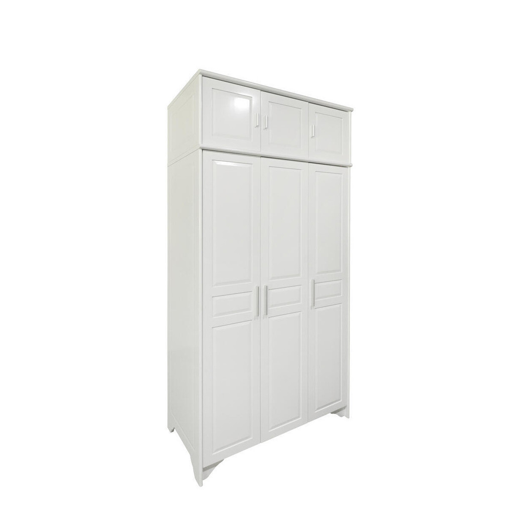 Coat cabinet, storage cabinet with top cabinet, bedroom simple combination, solid wood minimalist-Smart-Living