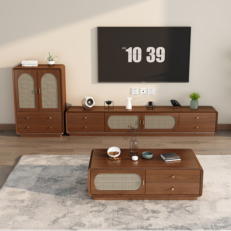 [pre order]New Chinese coffee table, TV cabinet, storage cabinet, integrated household living room