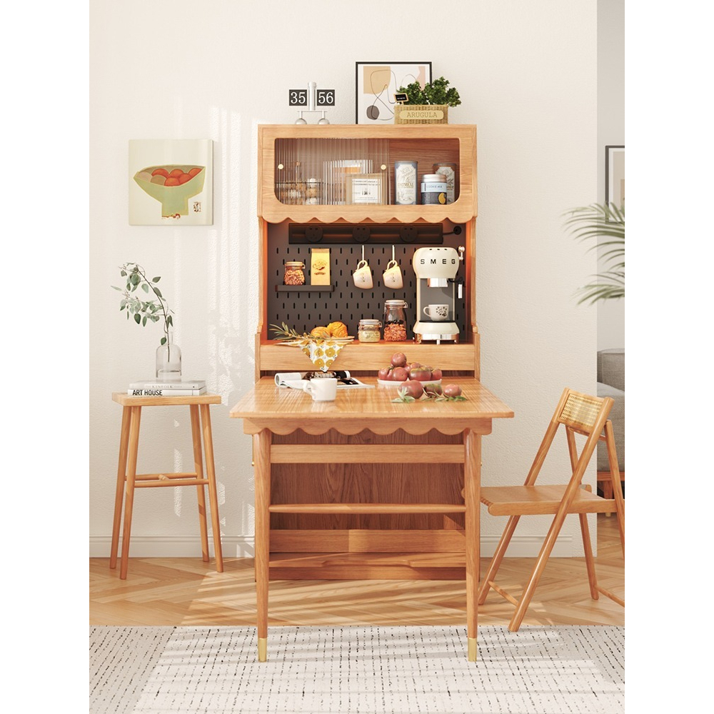 [Pre-order] Warner's Modern Folding Dining Table set and Chair High-grade Solid Wood - For Small Households | small table-Smart-Living