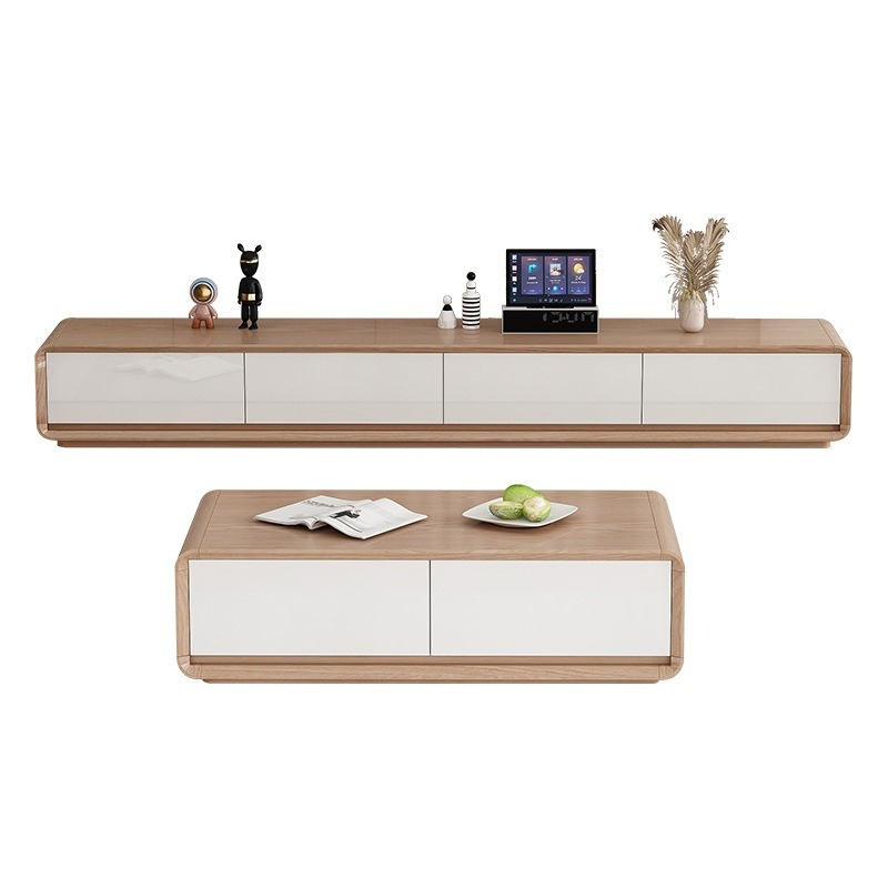 【Pre order】TV cabinet, coffee table combination, modern simple living room, household small apartment-Smart-Living