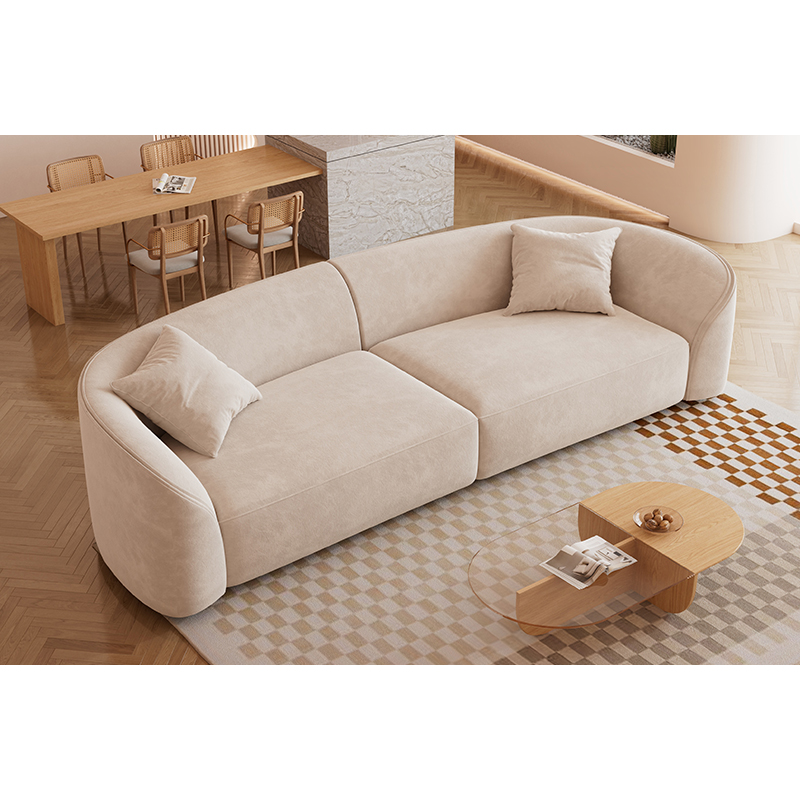 [Pre-order] Modern, simple, fresh style home furniture, living room, curved sofa
