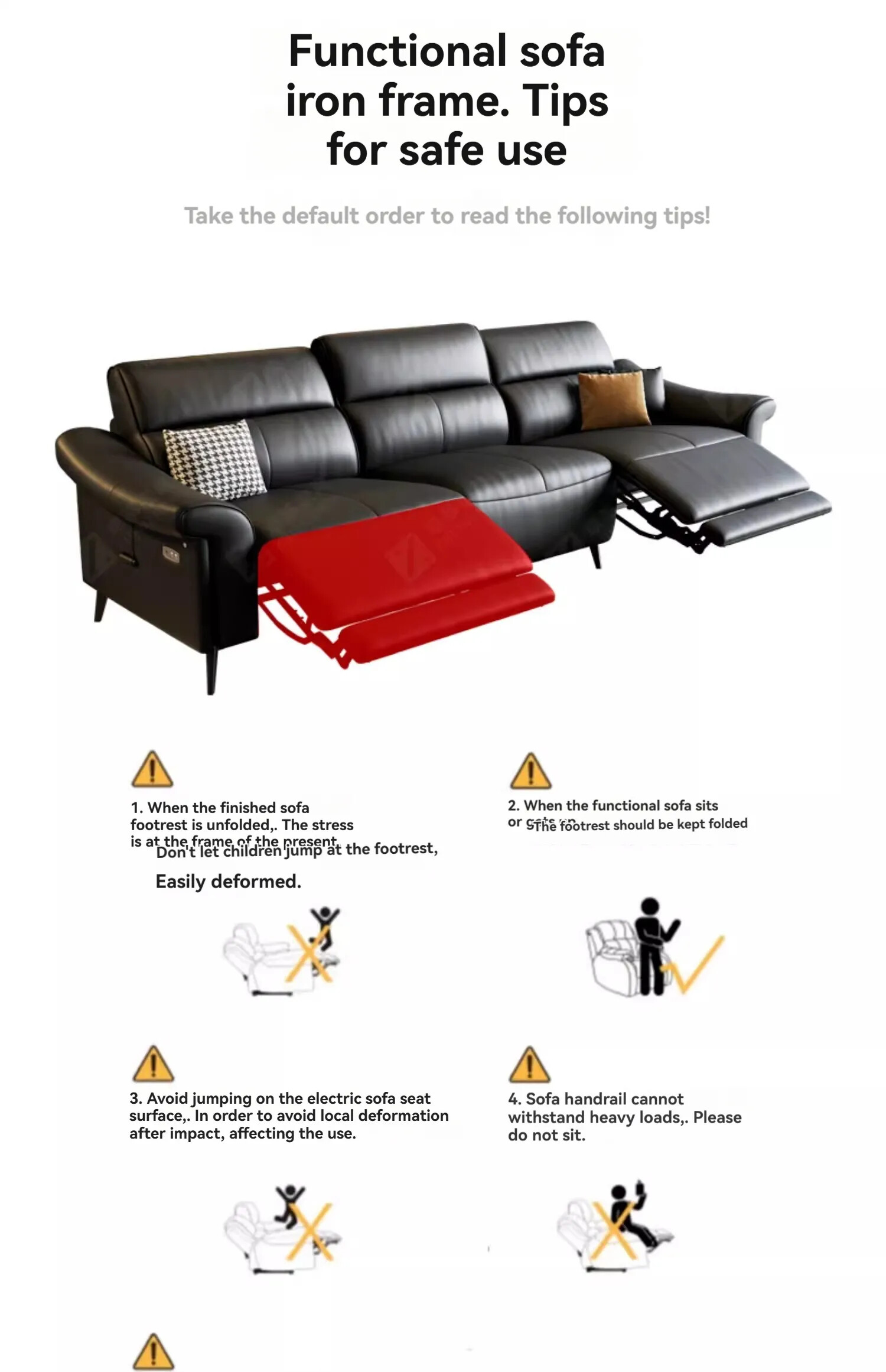 Italian Electric Recliner Sofa Ref-3C753A40