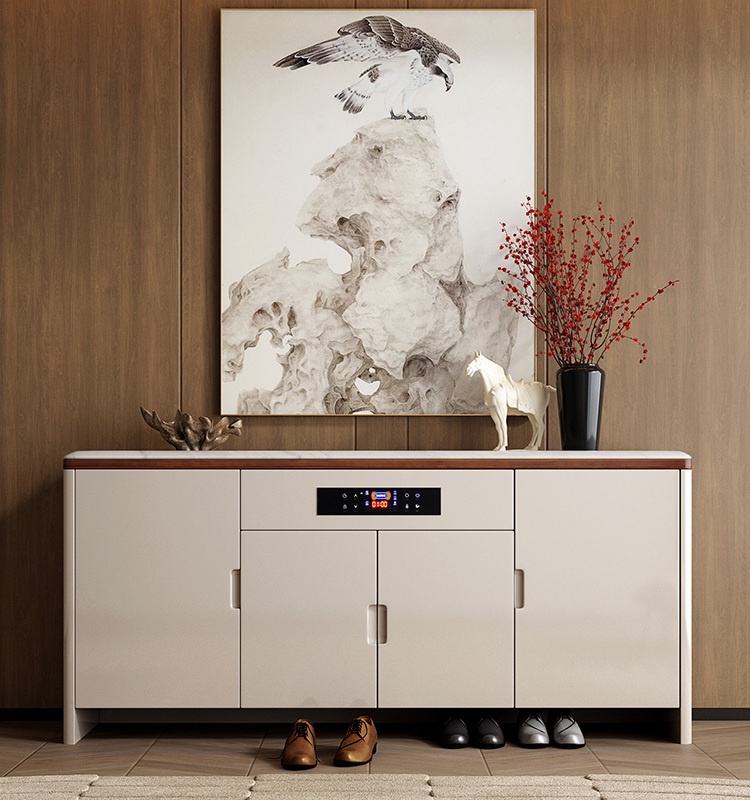 [Pre-prder]  Smart Shoe Cabinet with Sterilization, Disinfection, Deodorization, and Drying Features for Home Entrance - Piano Paint Finish-Smart-Living