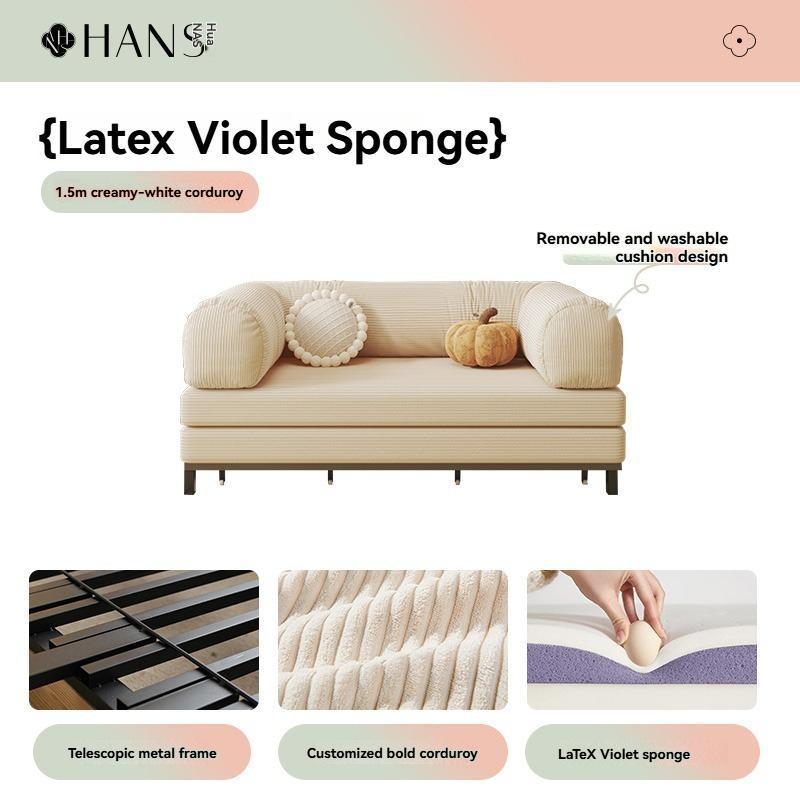 [PRE-ORDER] toast sofa bed, new small apartment multi-functional pull-out telescopic double beded foldable dual-bed