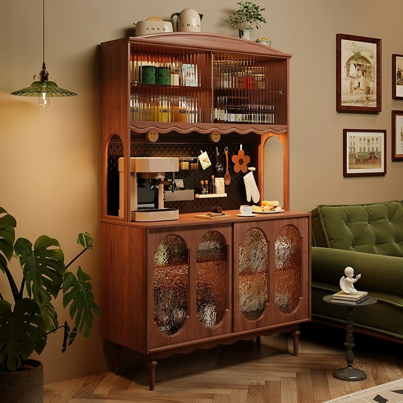 [Pre-order]  Solid wood sideboards, cabinets, wine cabinets, tea cabinets, sideboards, household kitchens, integrated cabinets against the wall, cabinets, storage cabinets, storage cabinets-Smart-Living