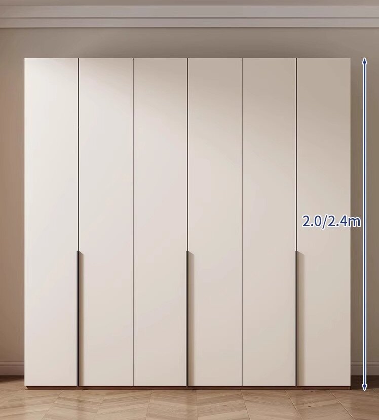 [Pre-order]  Corner desk integrated wardrobe Home bedroom modern simple assembly cabinet a door to the top of the economic wardrobe-Smart-Living