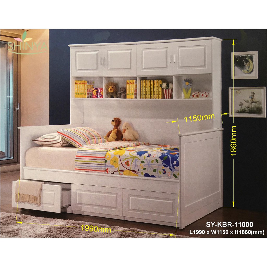SHINYA Modern Style Kids Bed Frame-Smart-Living
