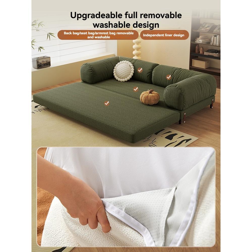 [PRE-ORDER] toast sofa bed, new small apartment multi-functional pull-out telescopic double beded foldable dual-bed