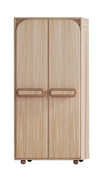 【Showroom】All solid wood children's wardrobe two door two door wardrobe children's storage cabinet children's room wardrobe-Smart-Living