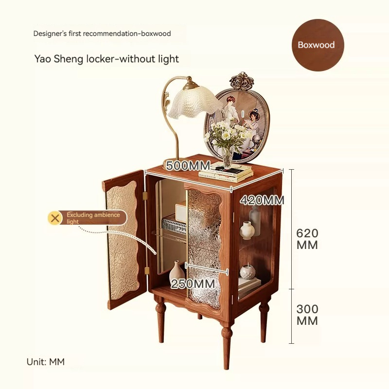 [Pre-order]  Solid wood vintage drawer cabinet, bedroom, bedside storage cabinet, storage cabinet against the wall, multi-functional standing cabinet, integrated living room storage cabinet-Smart-Living