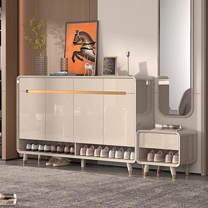  [Pre-order]  Baked Coating Wooden Porch and Shoe integrated Cabinet for Home Entrance-Smart-Living