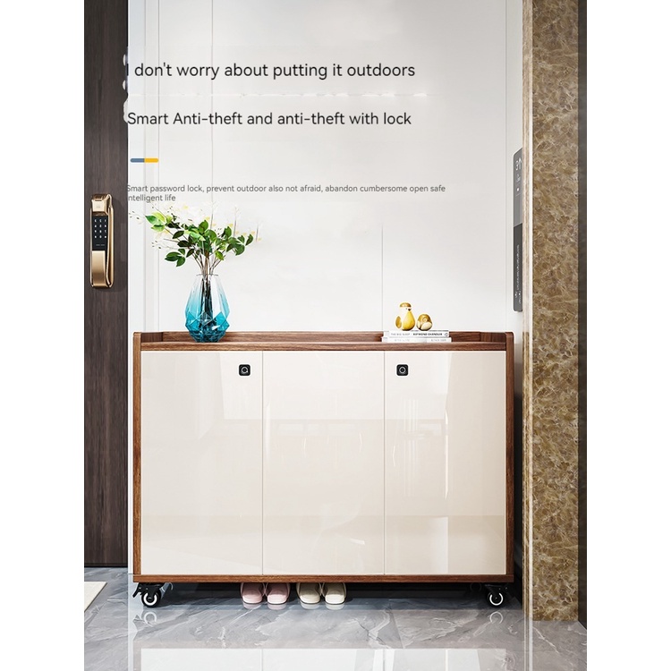 [pre-order] Lockable shoe cabinet, outdoor aisle, elevator entrance, entrance door, outer cabinet, corridor with anti-theft door, ba-Smart-Living