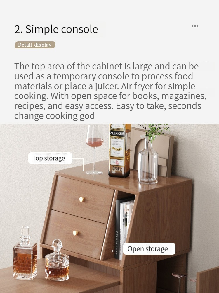 Folding Bar Table for Home Use, Wall-Mounted and Suitable for Balcony, High-Foot Bar Cabinet, Living Room Partition, Simple and Small Household Furniture.-Smart-Living