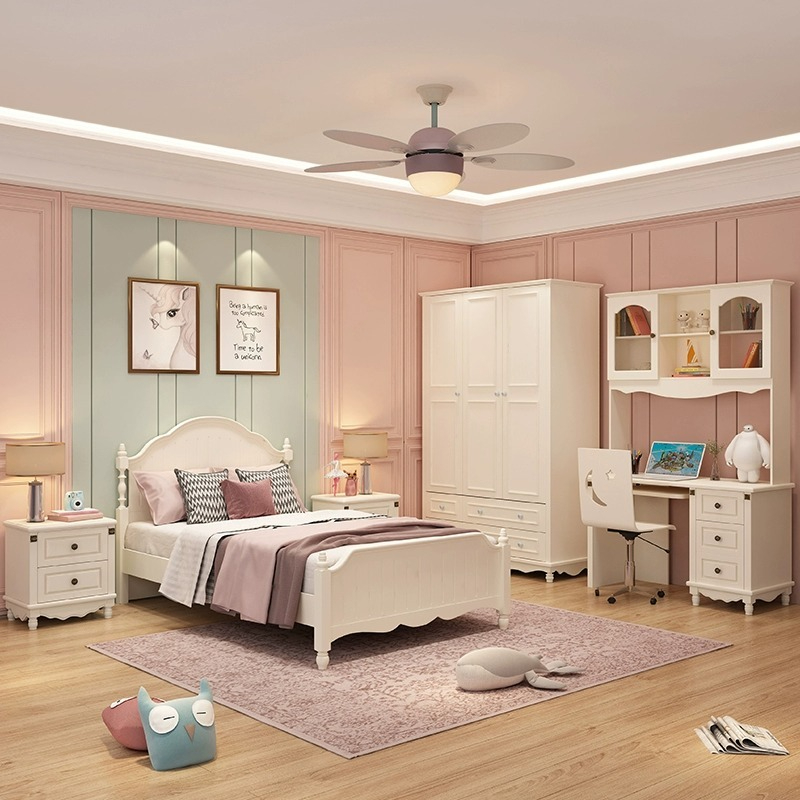 [Pre-order]  Korean style bed modern minimalist small unit master bedroom double bed wedding bed full house set bedroom furniture combination bed set-Smart-Living