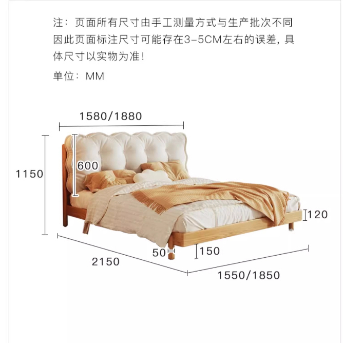 [Pre-order]  Warner's Modern Minimalist Japanese Solid Wood Bed (2023 New Style) - For Small Master Bedrooms | Bunk bed | Loft bed-Smart-Living
