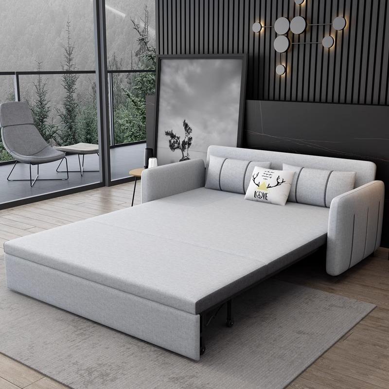 [Pre-order]  Sofa bed dual use 1 m 1.5 m small unit foldable 1.2 m double sitting bed with storage sofa-Smart-Living