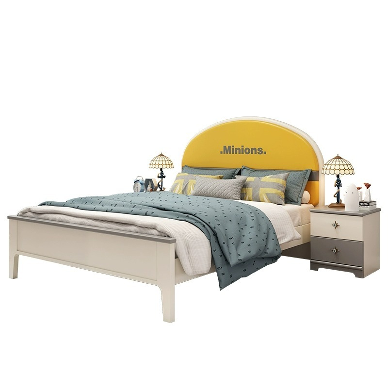 [Pre-order]  Children's bed, boy's simple modern small unit, boy's bed, 1.5m, 1.2m single bed, children's room furniture set-Smart-Living