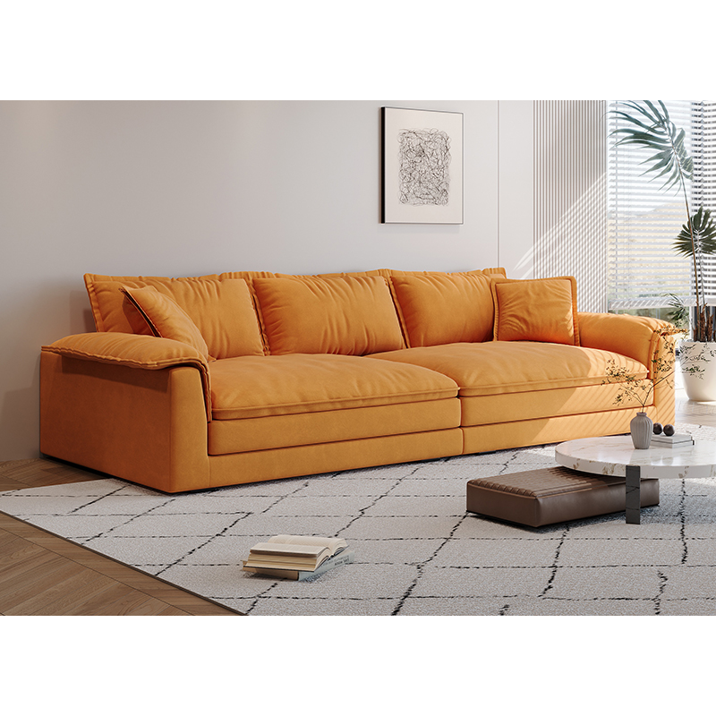 [Pre-order] Modern minimalist sofa hair furnishings living room furniture office waiting area sofa