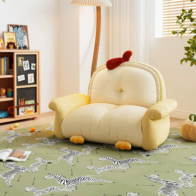[Pre-order]  Chick cartoon kids couch girl princess cute lazy little couch boy couch chair reading baby seat-Smart-Living