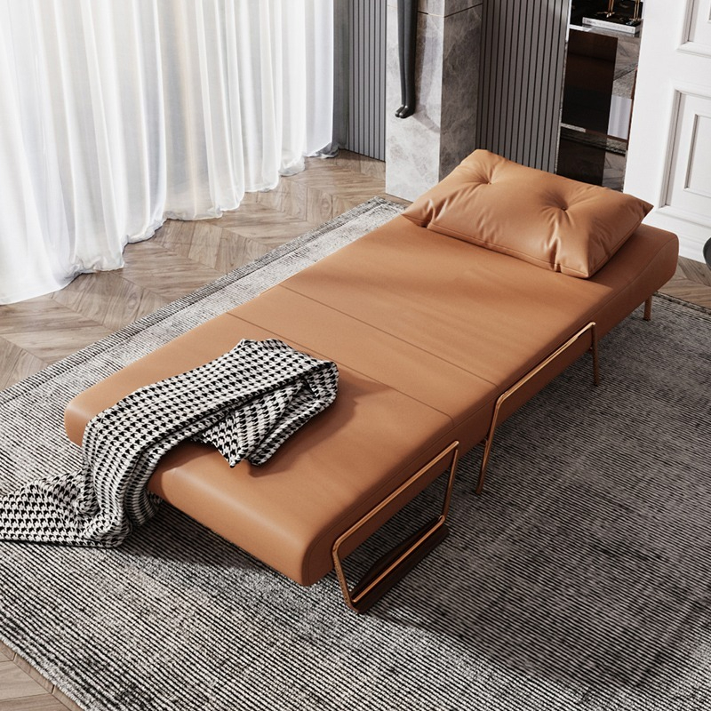 Warner multi-functional sofa bed, modern minimalist recliner, suitable for small living rooms with foldable single sofa bed dual-use-Smart-Living