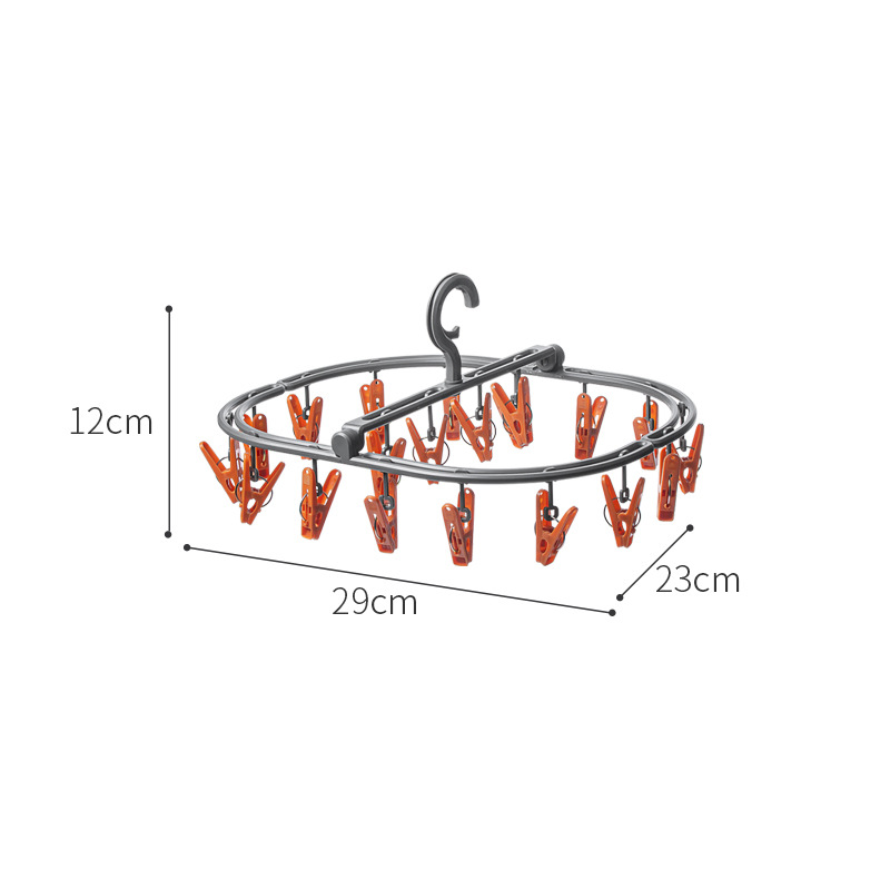 Nachuan Foldable Household Clothes Hanger Multi functional Portable Clothes Hanger Bra, Underwear, Socks Hanger -A0642-TA-Smart-Living