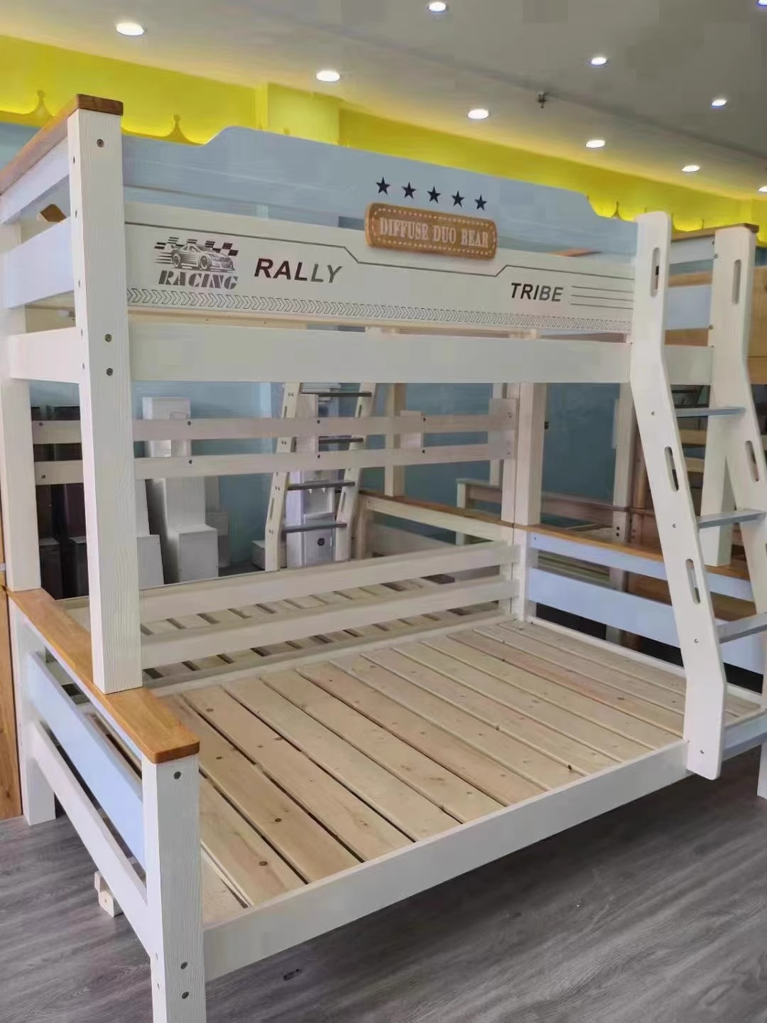 [Pre order] Solid wood children's bed boy girl princess bed spliced duplex bunk bed bunk bed bunk bed on the second floor-Smart-Living