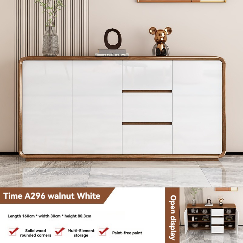 [pre order]Ultra-thin sideboard: modern and simple, wall-to-wall, home living room, ultra-narrow pantry, new Chinese wine cabinet, storage cupboard-Smart-Living