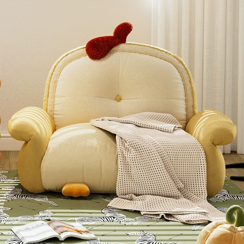 [Pre-order]  Chick cartoon kids couch girl princess cute lazy little couch boy couch chair reading baby seat-Smart-Living