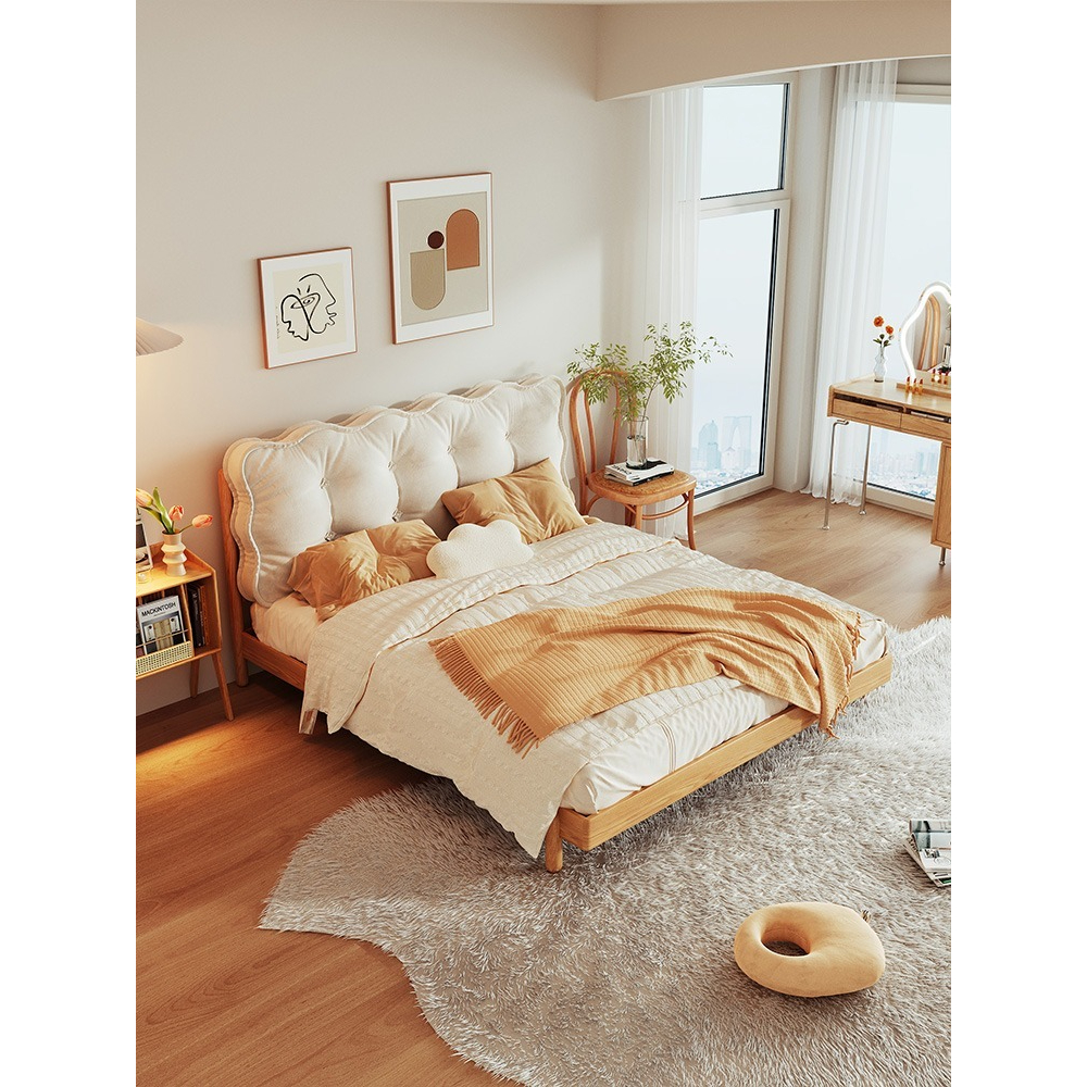 [Pre-order]  Warner's Modern Minimalist Japanese Solid Wood Bed (2023 New Style) - For Small Master Bedrooms | Bunk bed | Loft bed-Smart-Living