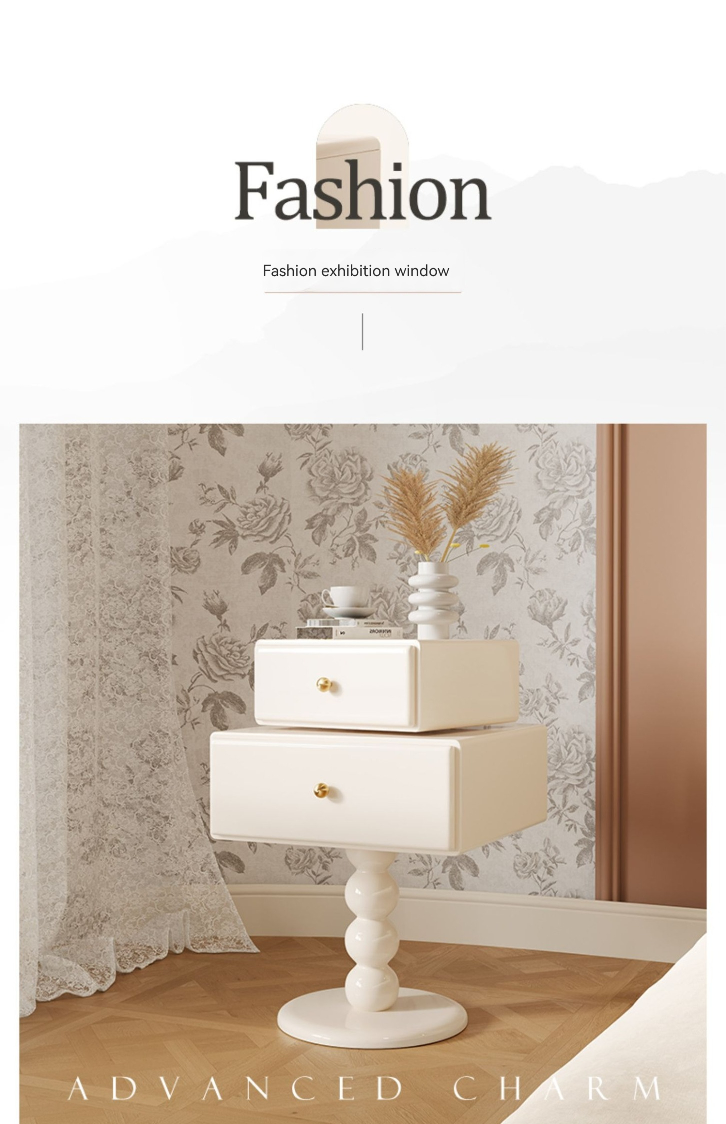 [Pre-order]  Creamy sugar cube bedside table, modern simple small multi-functional French light luxury bedroom, creative storage bedside cabinet-Smart-Living