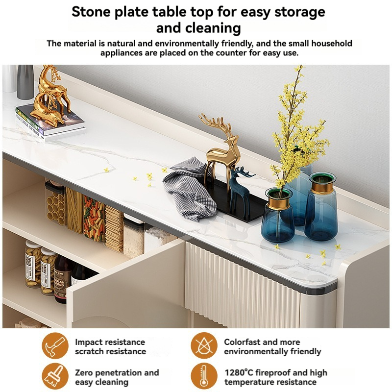 [pre order]Modern minimalist slate sideboard living room, wall-to-wall large capacity storage cabinet, kitchen,-Smart-Living