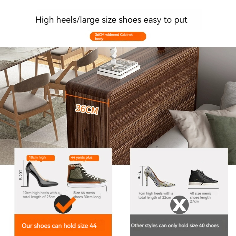 [Pre-order]  Shoe cabinet, household entrance, living room partition cabinet, entrance door, solid wood, double-sided, paint baking, storage, entrance cabinet, integrated-Smart-Living