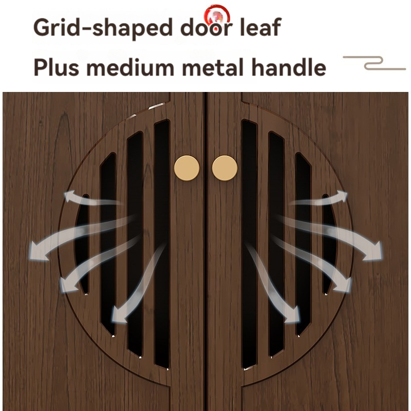 [Pre-order]  New Chinese Style All Solid Wood Shoe Cabinet Home Door Large Capacity Storage Cabinet Living Room Entrance Door Cabinet Against The Wall Storage Cabinet-Smart-Living