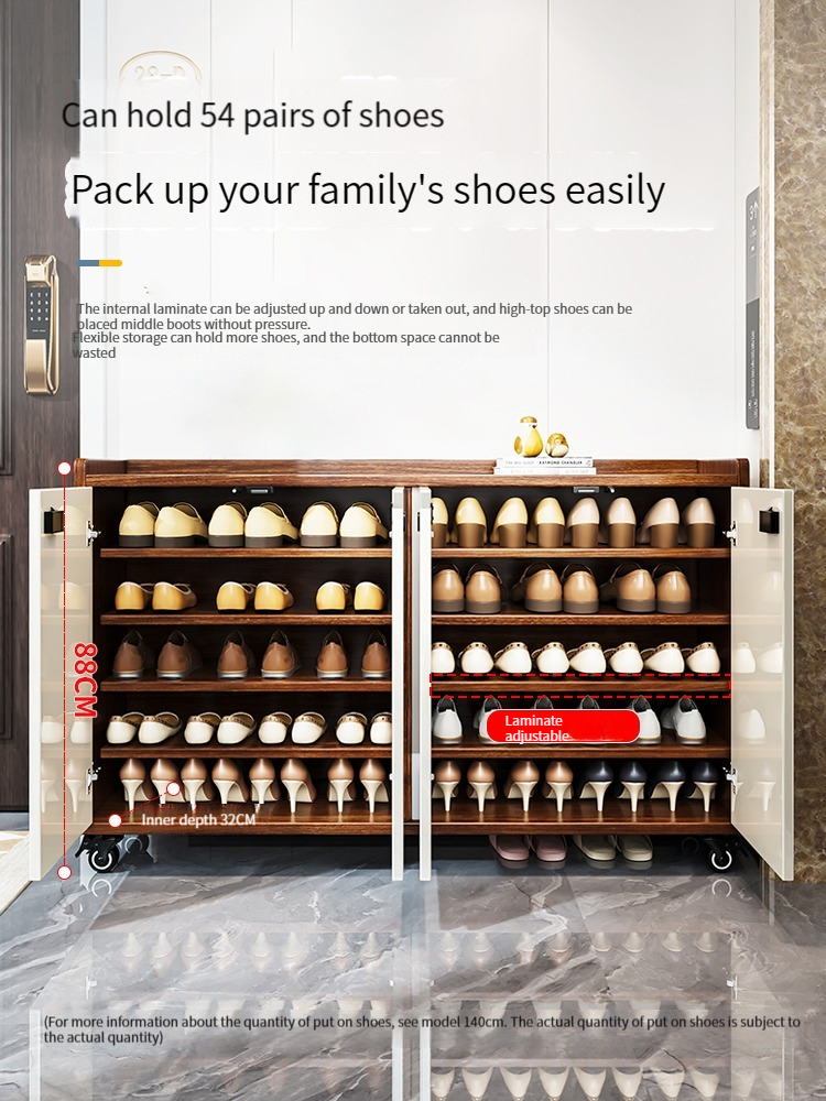 Locked shoe cabinet for household doorways, outdoor hallways, elevator entrances, entrance doors, cabinets for corridors, anti-theft door storage cabinets-Smart-Living