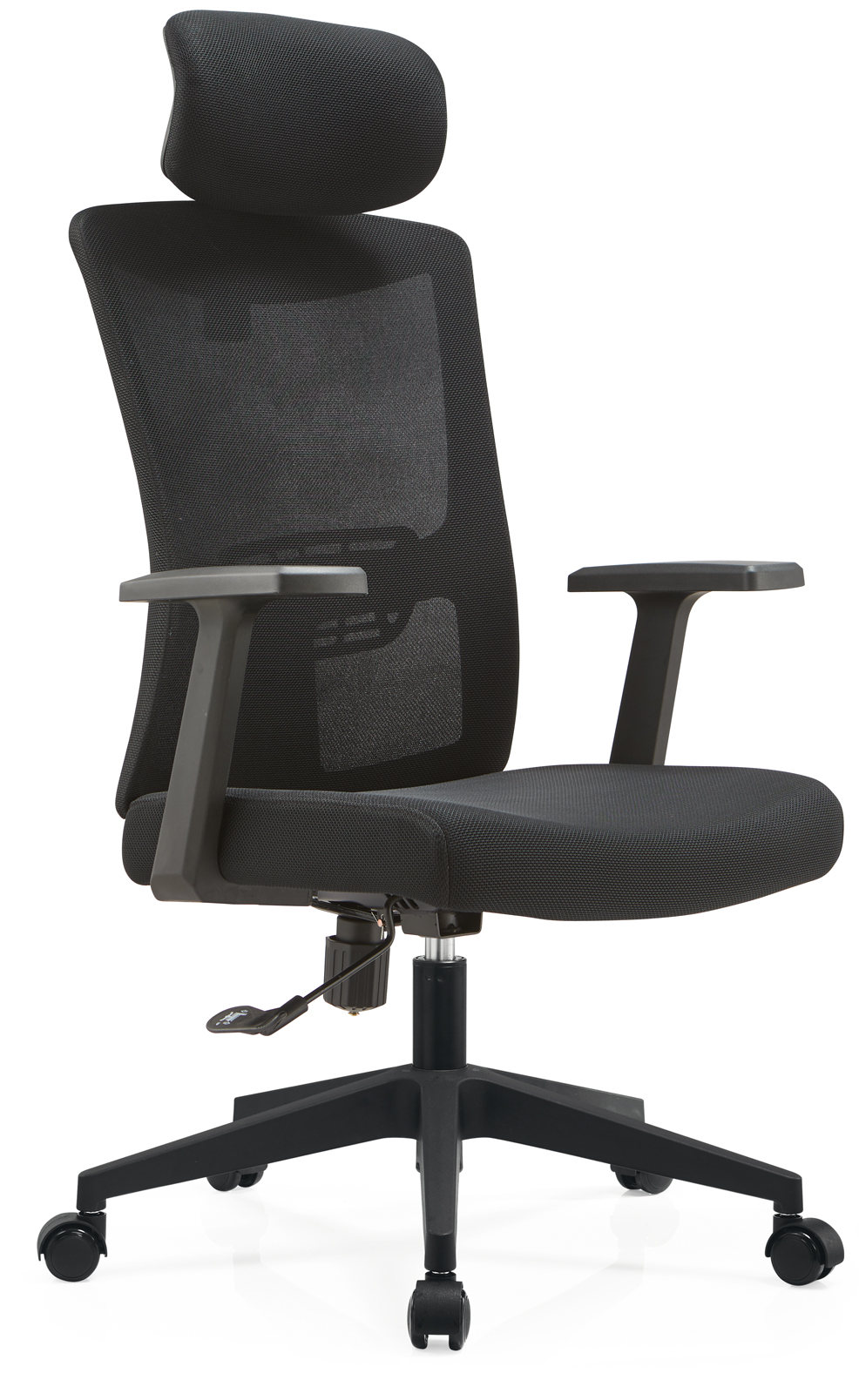 Fengguan Office chair backrest computer chair with silent roller headrest liftable office chair mesh staff chair non-foldable modern simple comfortable bow chair FG-368A-LP-Smart-Living