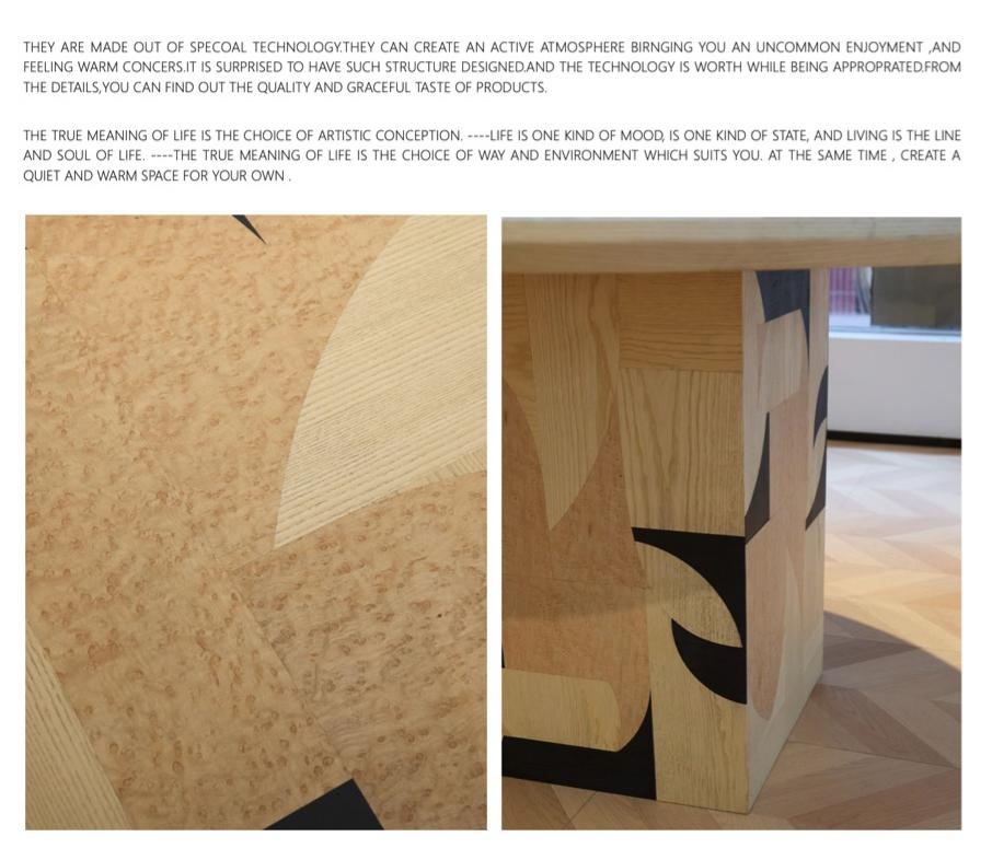 [PRE-ORDER] Solid Oak Vintage style wood dining table and chair set, retro wabi-sabi style, designer style dining table.