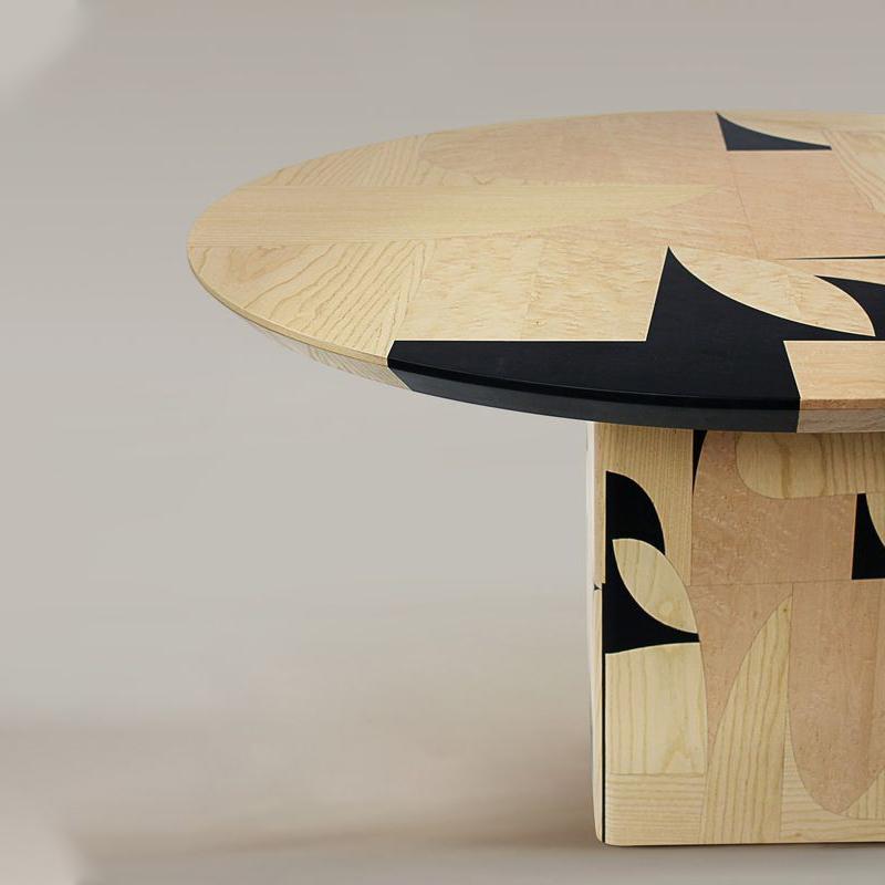 [PRE-ORDER] Solid Oak Vintage style wood dining table and chair set, retro wabi-sabi style, designer style dining table.