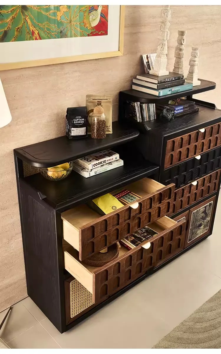 [PRE-ORDER] American retro solid wood chest of drawers