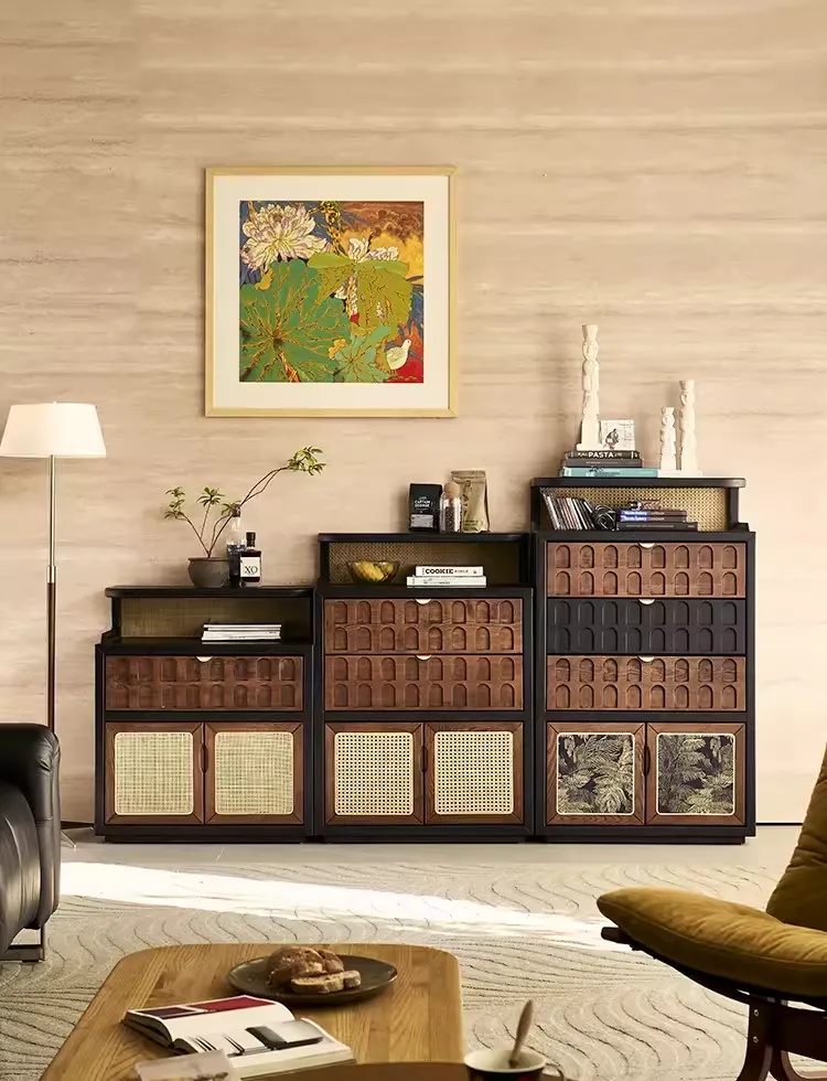 [PRE-ORDER] American retro solid wood chest of drawers