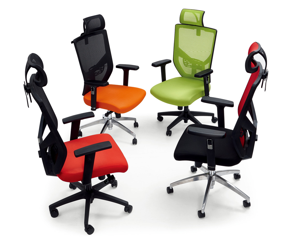 Fengguan mesh computer chair headrest can be lifted and lowered staff study chair lifting waist backrest with hanger silent roller office home sedentary comfortable ergonomic chair FG-350A-Smart-Living