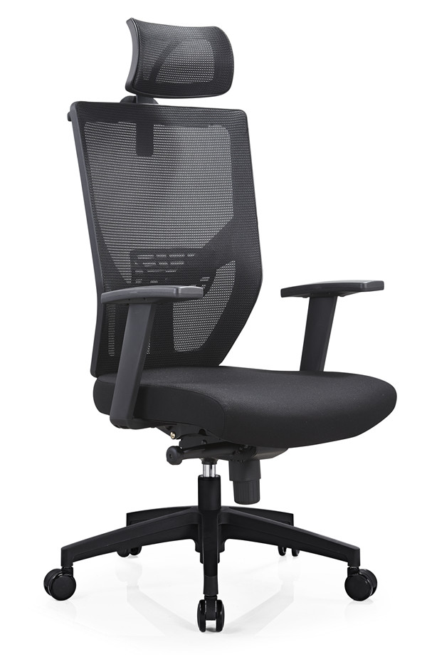 Fengguan mesh computer chair headrest can be lifted and lowered staff study chair lifting waist backrest with hanger silent roller office home sedentary comfortable ergonomic chair FG-350A-Smart-Living