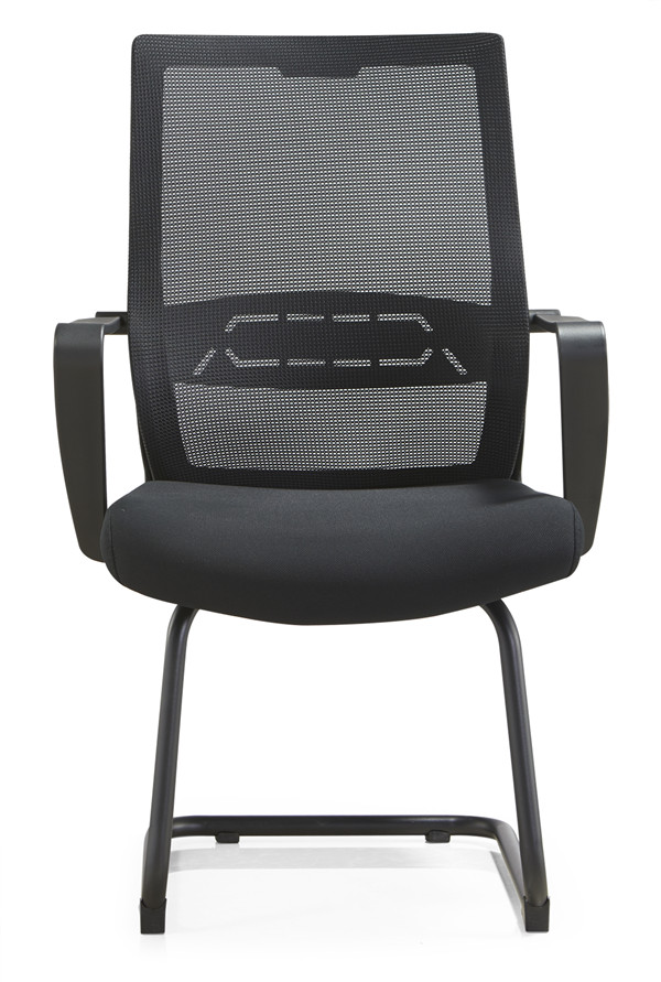 Fengguan Modern Simple Bow Mesh Chair Clerk's Office Chair Fixed Lumbar Backrest Without Rollers Non-Foldable Office Chair FG-986C (8495C)-Smart-Living