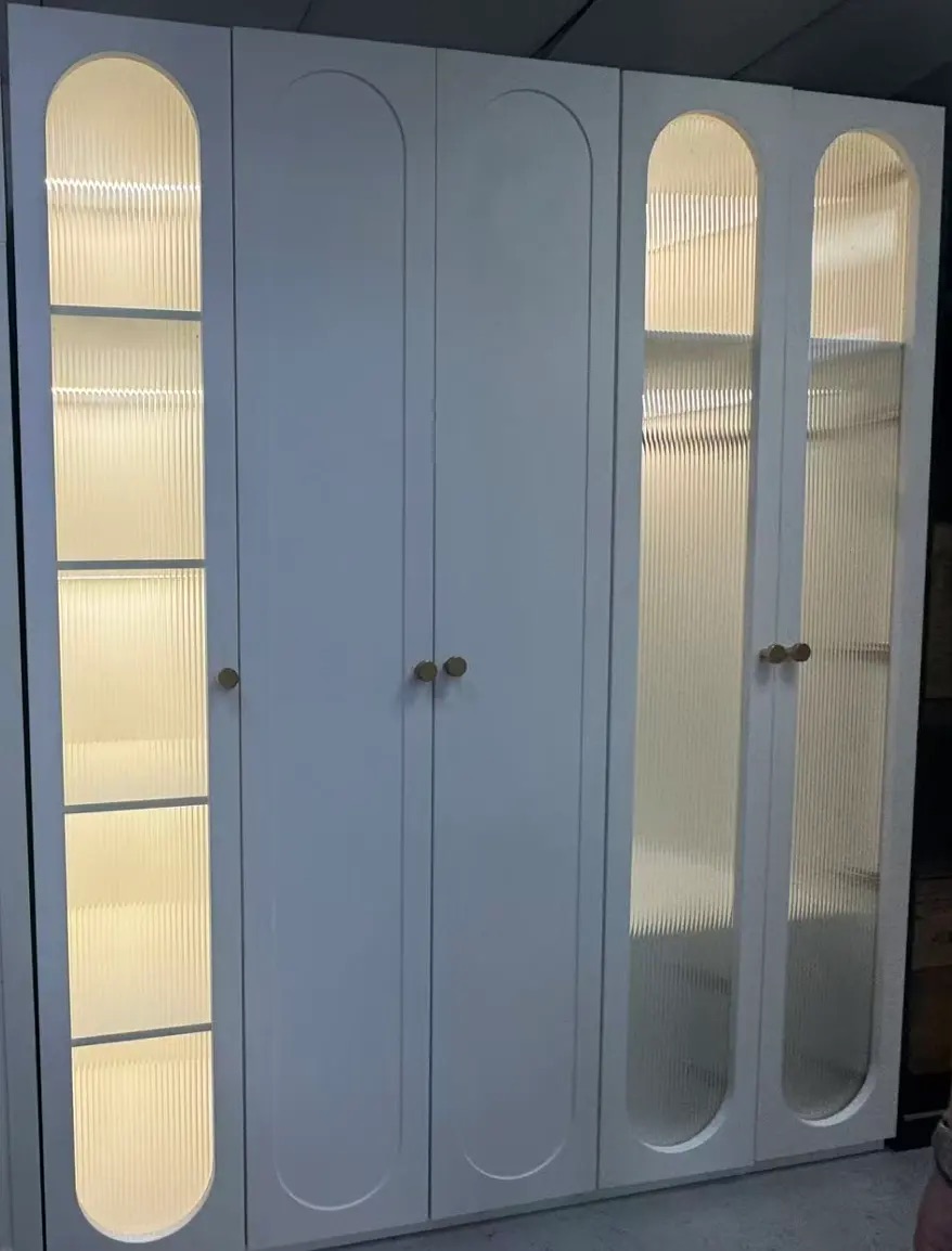 Pre order Modern Arch Glass Display Wardrobe with LED