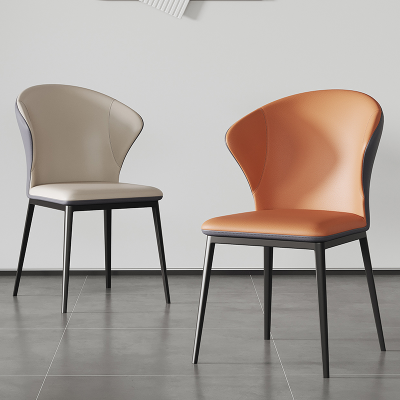 (PRE ORDER / BTO PACKAGE)Modern Minimalist Dining Chair, Italian Light Luxury Upholstered Backrest Chair for Home, Nordic Style Dining Table Chair, Leisure Creative Stool