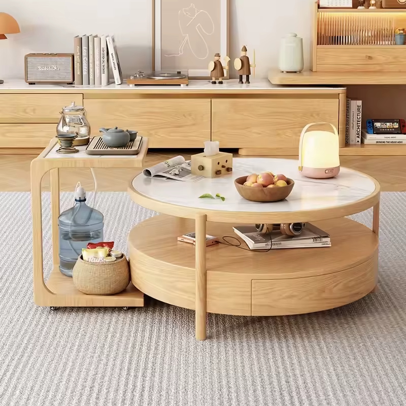 [PRE-ORDER] Modern Living Room Furniture Round Smart Kettle Side Table
